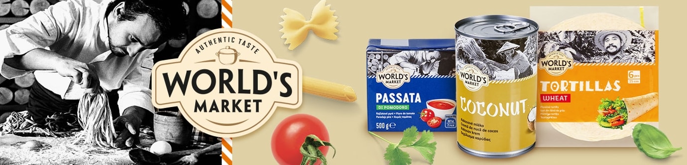 Worlds market - nabídka produktů světové kuchyně