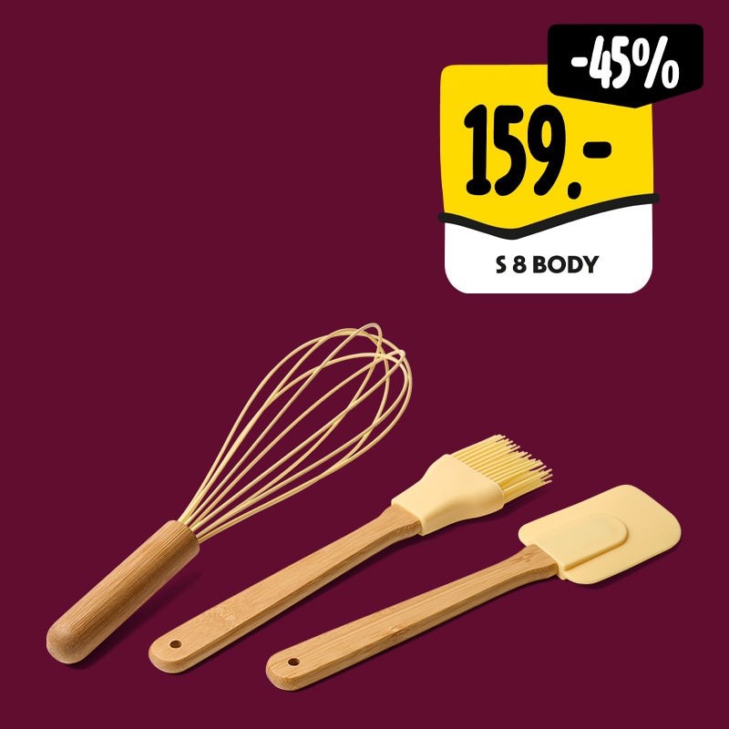 Tefal set - metlička, stěrka, mašlovačka