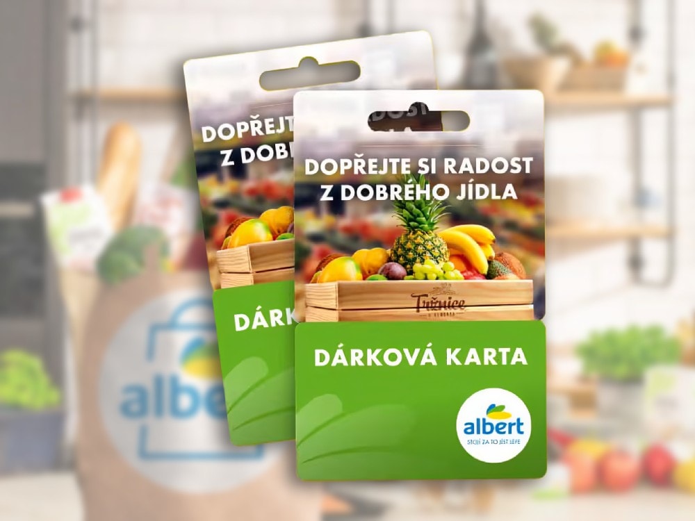 Dárková karta Albert v elegantním balení