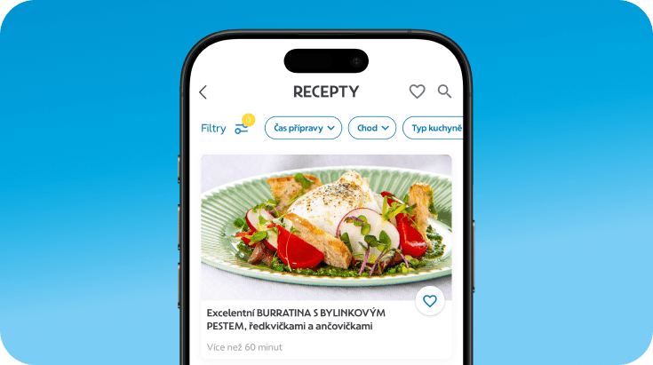 Recepty v aplikaci Můj Albert