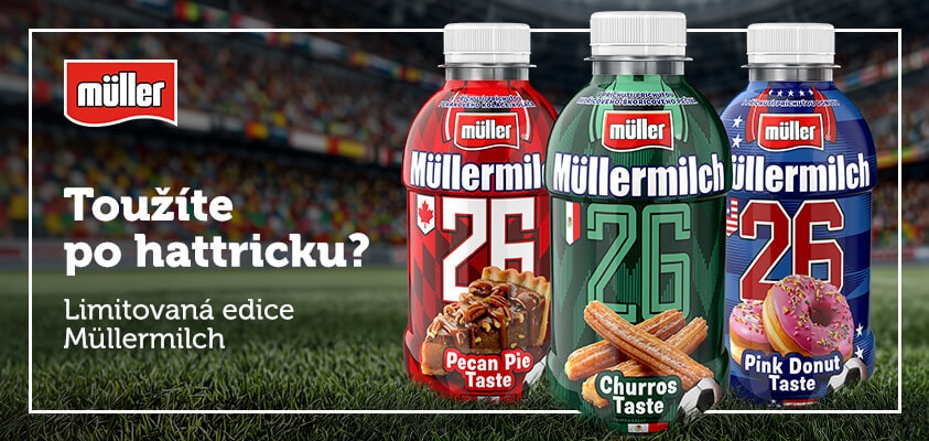 Toužíte po hattricku? Limitovaná edice Müllermilch