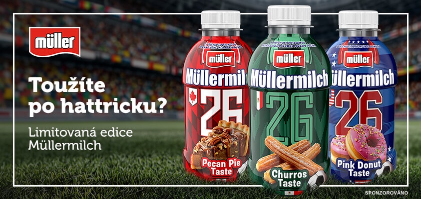Toužíte po hattricku? Limitovaná edice Müllermilch.
