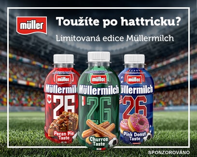 Toužíte po hattricku? Limitovaná edice Müllermilch.