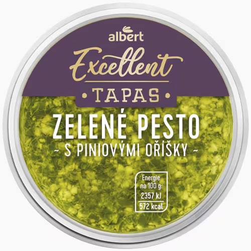 Zelení pesto s piniovými oříšky