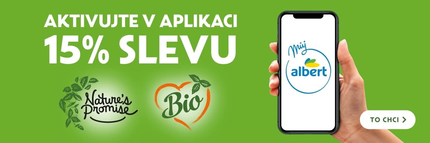 Aktivujte v aplikaci 15% slevu na Nature's Promise a Bio
