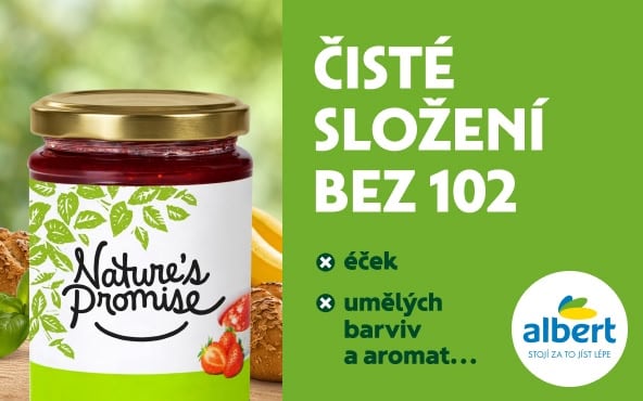 Čisté složení bez 102 éček, umělých barviv a aromat...