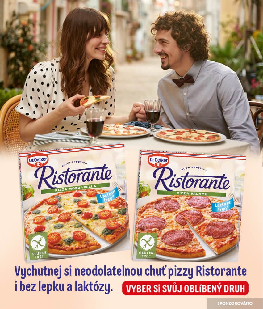 Sponzorováno: Ristorante. Vychutnej si neodolatelnou chuť pizzy Ristorante i bez lepku a laktózy.