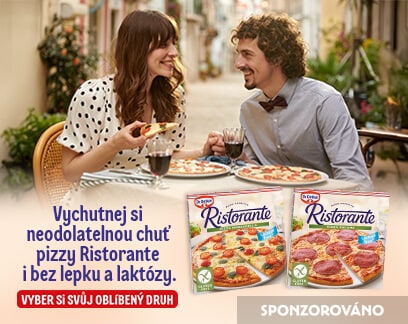 Sponzorováno: Ristorante. Vychutnej si neodolatelnou chuť pizzy Ristorante i bez lepku a laktózy.