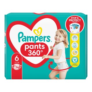 Pampers Pants plenkové kalhotky, velikost 6