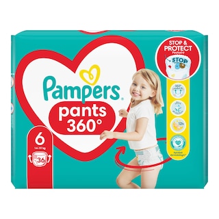 Pampers Pants plenkové kalhotky, velikost 6
