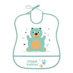 Canpol babies Plastový bryndák CUTE ANIMALS