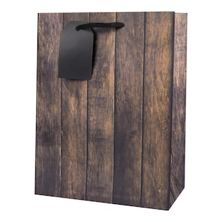 Dárková taška velikost M motiv dřeva