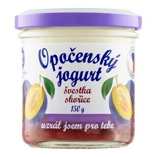 Bohemilk Opočenský jogurt švestka, skořice