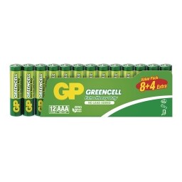 GP Greencell Extra Heavy Duty AAA zinková baterie
