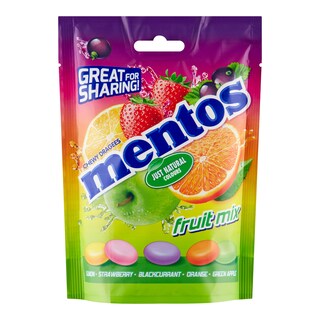 Mentos Fruit Mix dražé se žvýkací náplní