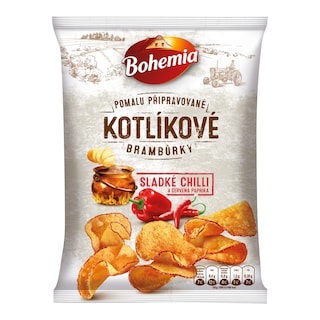 Bohemia Chips kotlíkové s chilli a paprikou