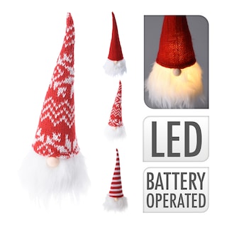 Vánoční skřítek s LED svíčkou