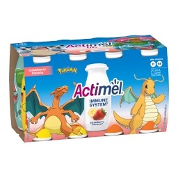 Actimel jahoda & banán nápoj, jahoda-banán
