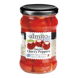 Almito Sladké cherry papriky plněné sýrem