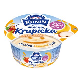 Kunín Mléčná krupička jablko a banán