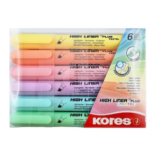 Kores Zvýrazňovače High Liner Plus pastel