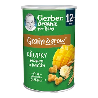Gerber Organic Křupky mango, banán