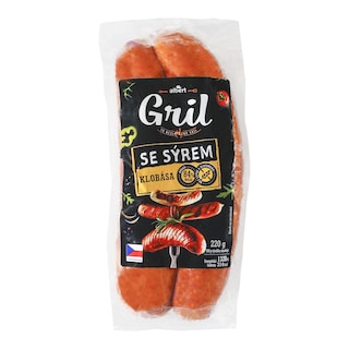 Albert Klobása se sýrem na gril