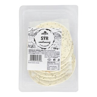 Albert Smetanový sýr s bylinkami plátky