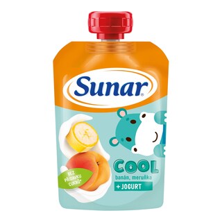 Sunar ovocná kapsička banán, meruňka, jogurt