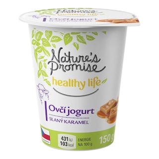 Nature’s Promise Jogurt ovčí slaný karamel