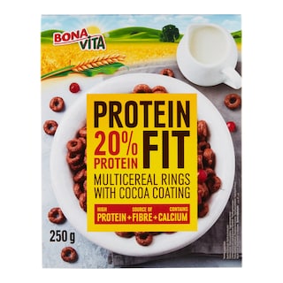 Bona Vita Protein Fit obilné kroužky s kakaem