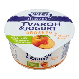 Madeta Jihočeský Tvaroh&jogurt broskev