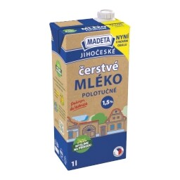 Madeta Jihočeské Mléko polotučné