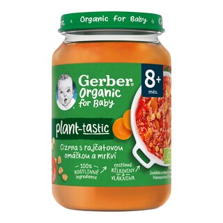 Gerber Organic Příkrm cizrna, rajčata, mrkev