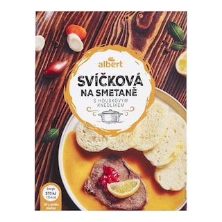 Albert Svíčková na smetaně s knedlíkem