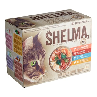 Shelma Bezobilné dušené filetky výběr masa a ryb