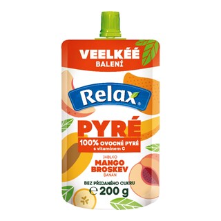Relax 100% Pyré Mango a broskev