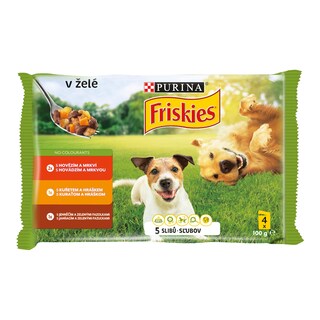 Friskies Adult Hovězí, kuřecí a jehněčí v želé