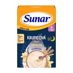 Sunar mléčná krupicová kaše na noc vanilka