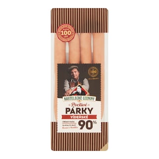 Kostelecké Uzeniny Poctivé párky vídeňské