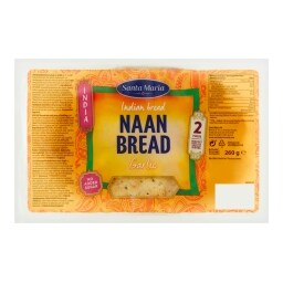 Santa Maria Naan chleby s česnekovou příchutí