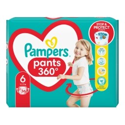 Pampers Pants plenkové kalhotky, velikost 6