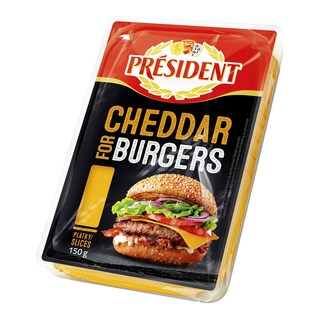 Président  Cheddar plátky burger