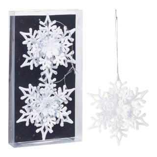 Vánoční vločky závěsné dekorace 11 cm