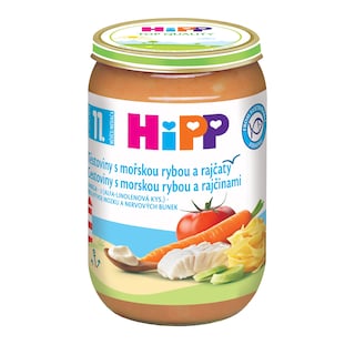 HiPP Těstoviny s rybou a rajčaty