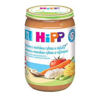 HiPP Těstoviny s rybou a rajčaty