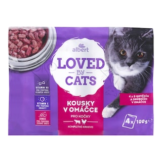 Albert Kapsa hovězí v omáčce pro kočky