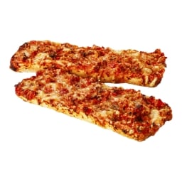Pizza ciabatta BBQ pikant