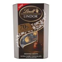 Lindt Lindor Extra hořká čokoláda s náplní