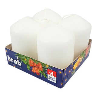 Krab Adventní svíčka bílá